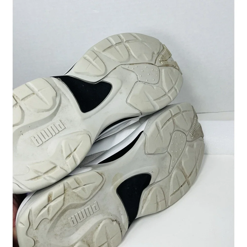 PUMA THUNDER River Droite Sneakers Shoes Womens‎ 9 Gray Low Top 369452-01 READ